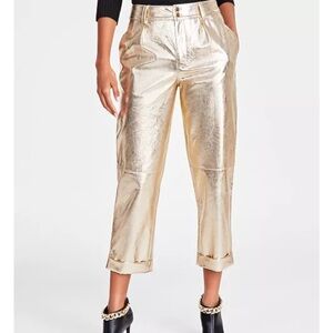 INC International Concepts Metallic Gold Pants
